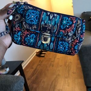 Patterned Wristlet with a card holder